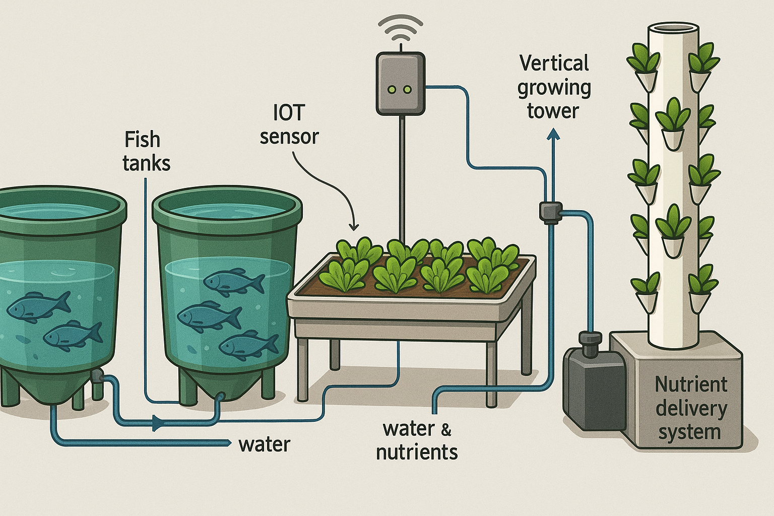 Smart Technology Revolution in Aquaponics: How CEA and IoT Are Transforming Small Commercial Farming Operations